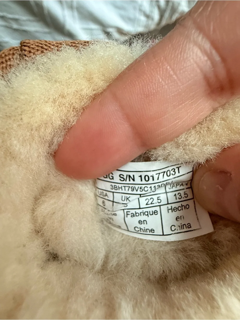 UGG Kids Tan Shearling-Lined Winter Boots
